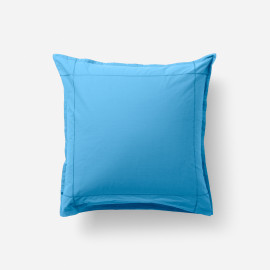 Neo azure cotton percale square  pillowcase