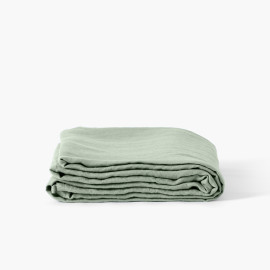Songe eucalyptus washed linen bed sheet