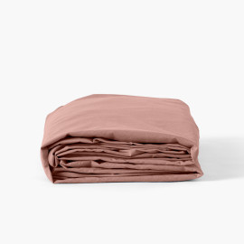 Fitted sheet washed cotton Songe ash pink