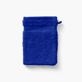 Lola II cobalt cotton washcloth