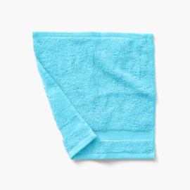 Cotton washcloth Lola II turquoise