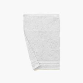 Lola II white cotton guest towel