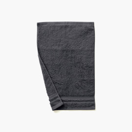 Lola II slate cotton guest towel