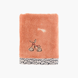Towel organic cotton Dessine cuivre