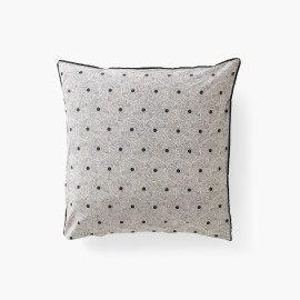 Eclipse square linen and washed cotton pillow case