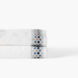 Hexagone cotton bath towel