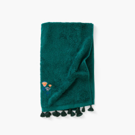 Papyrus emerald cotton bath towel