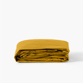 Fitted sheet percale cotton off-the-rib Neo curry