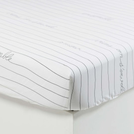 Monamour cotton percale fitted sheet