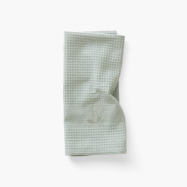 Tea Towel in Honeycomb Cotton Solstice Frost grey
