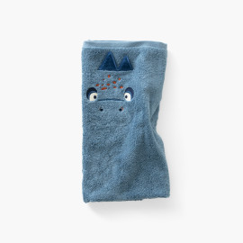 Bath Towel in Cotton Happyful Blue Celeste