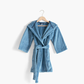 Children&apos;s dressing gown fleece Happyful Celestial Blue