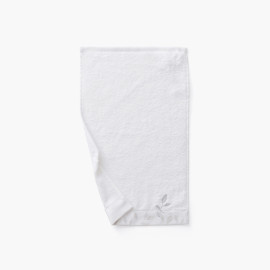 Equinoxe neige cotton and bamboo viscose guest towel