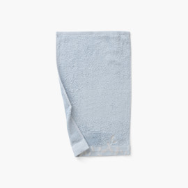 Guest towel in Cotton and Bamboo Viscose Equinoxe Frost Blue
