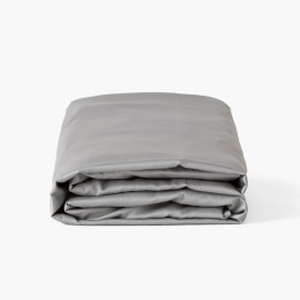 Titanium cotton satin fitted sheet
