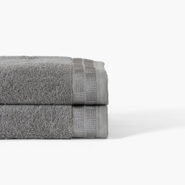 Bath Towel in Cotton Titane Pewter Grey