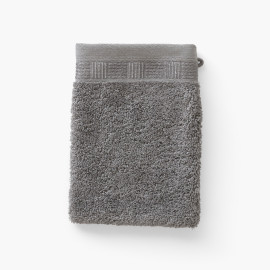Gant de toilette coton Titane gris étain