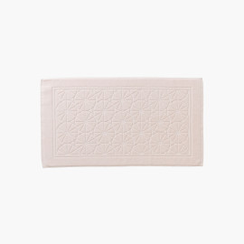 Tapis de bain coton Lotus rosée