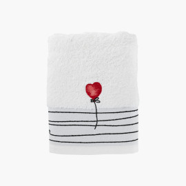 Monamour white cotton towel