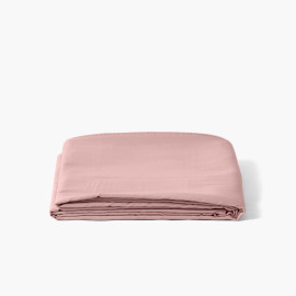 Quartz blush organic washed cotton satin bed sheet