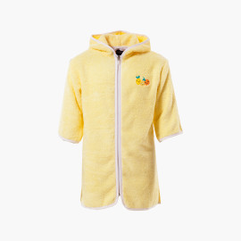 Baby cotton hooded bathrobe with zip Lemon Smoothie
