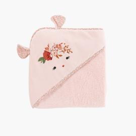 Sweetful pink bath cape in cotton