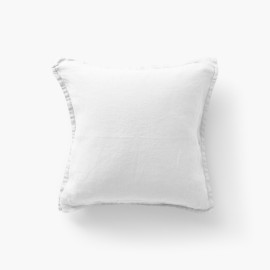 White Songe washed linen cushion cover