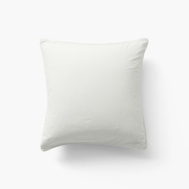 Square pillowcase in pure organic washed cotton Souffle nuage