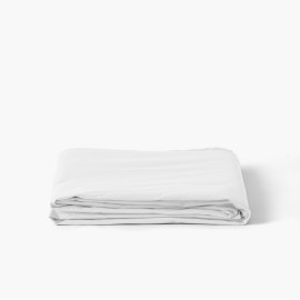 Neo Percale Cotton Flat Sheet in White