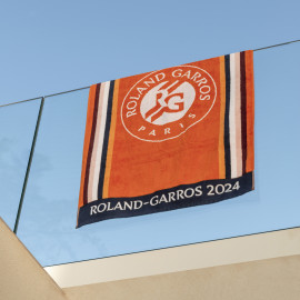 Drap de plage officiel joueur•se coton bio Roland-Garros 2024 terre battue