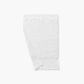 Source white organic cotton bouclette guest towel