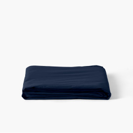 Neo Percale Cotton Flat Sheet in Navy