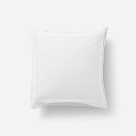 Neo Percale Cotton Square Pillowcase in White
