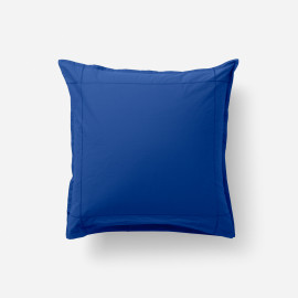 Neo ultramarine cotton percale square pillowcase