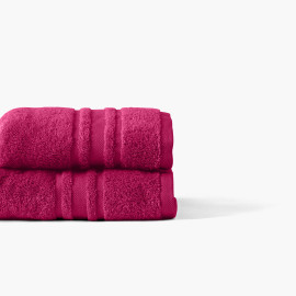 Lola II raspberry cotton bath sheet