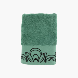 Drap de bain coton Azulejos vert