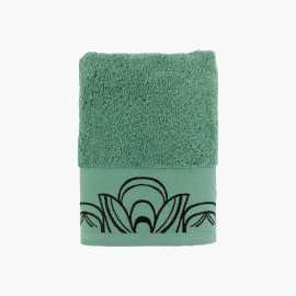 Towel cotton Azulejos green