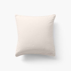 Souffle vanille organic pure washed cotton square pillowcase