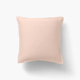 Prestige mother-of-pearl jacquard cotton satin square pillow case with polka dots and stripes