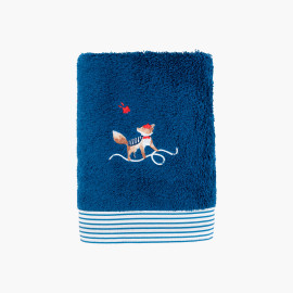 Ptitchic indigo organic cotton towel