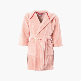 Sweetful pink hooded fleece baby dressing gown