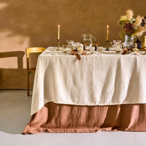 Parure linge de table Envolée vanille