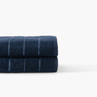 Hypnotic navy cotton bath towel