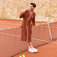 Peignoir homme coton Roland Garros 2026 terre battue