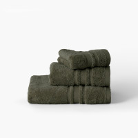 Parure de bain coton Lola II vert kaki