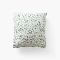 Taie d'oreiller carrée percale de coton Neo thym végétal