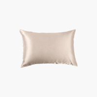 Taie d'oreiller rectangulaire soie de mûrier Beauté champagne