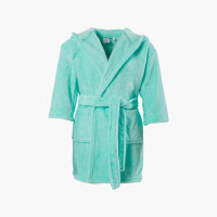 Beachful lagoon hooded fleece children's dressing gown