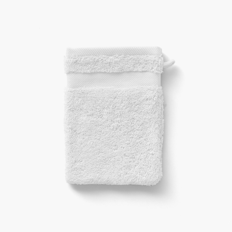 Gants de toilette en éponge 100% coton - Blanc et Couleurs