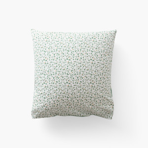 Taie d'oreiller carrée percale de coton Neo thym végétal